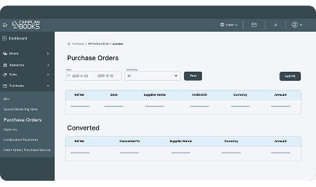 Purchase Order Screen 2
