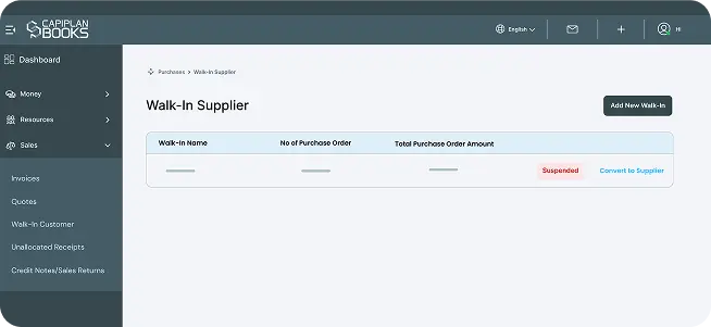 Walk-in supplier