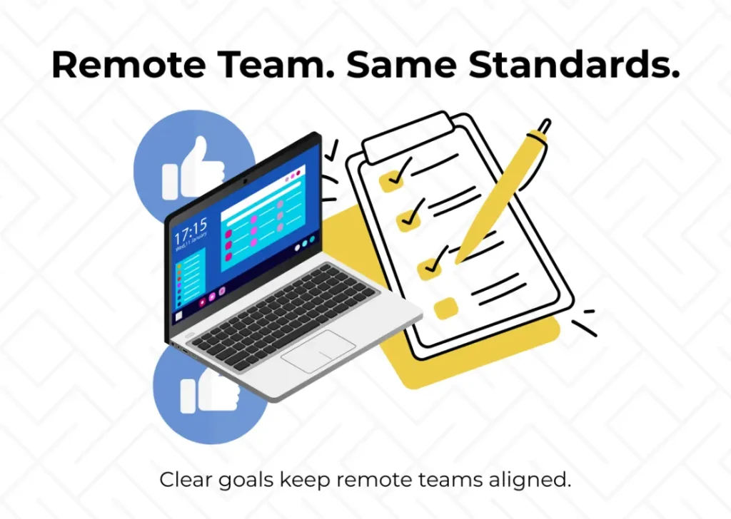 clear goals for remote teams